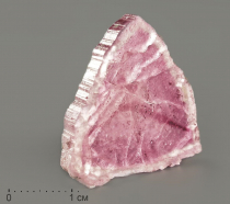 Турмалин (рубеллит), полированный срез - «globural.ru» - Архангельск