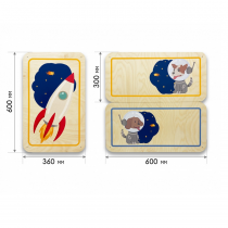 Набор стеновых панелей «Мы в Космосе - Белка и Стрелка» - «globural.ru» - Архангельск