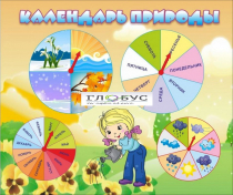 Стенд "Календарь природы" (вариант 1) - «globural.ru» - Архангельск