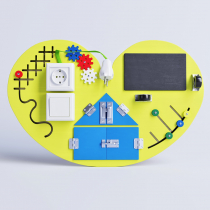 Бизиборд "Большое жёлтое сердце" - «globural.ru» - Архангельск