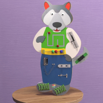 Бизиборд «Волчок-серый бочок» - «globural.ru» - Архангельск