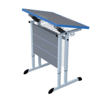 Стол ученический одноместный с наклоняемой столешницей 3-7 гр.р. - «globural.ru» - Архангельск