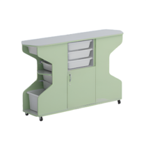 Стеллаж Робик 002 (серый/фисташковый) - «globural.ru» - Архангельск