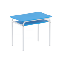 Стол компьютерный на металлокаркассе 900х600х760 (синий/белый) - «globural.ru» - Архангельск
