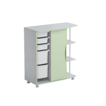 Стеллаж правый Робик 001 (серый/фисташковый) - «globural.ru» - Архангельск