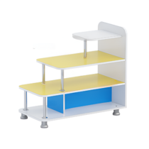 Стеллаж для пособий 4 (белый/желтый/синий)  - «globural.ru» - Архангельск