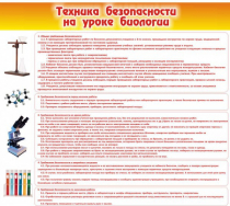 Стенд "Техника безопасности на уроках биологии" (вариант 2) - «globural.ru» - Архангельск