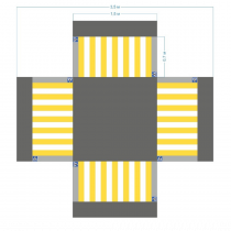 Имитация четырехстороннего перекрестка 5,5*4,5 м - «globural.ru» - Архангельск