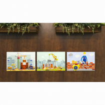 Комплект настенных панелей «Стройка» - «globural.ru» - Архангельск