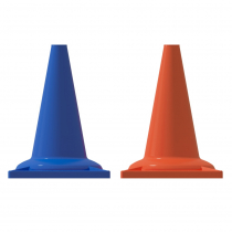 Набор конусов сигнальных 33 см (6 голубых + 6 оранжевых) - «globural.ru» - Архангельск