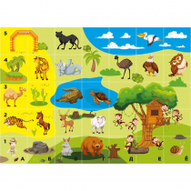 Тематическое поле-маршрутизатор «Зоопарк» для мини-робота Bee-Bot - «globural.ru» - Архангельск