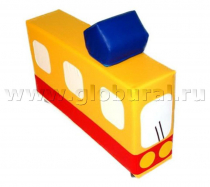 Напольная мягкая игрушка «Трамвай» каталка - «globural.ru» - Архангельск