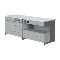 Стол лабораторный демонстрационный с электрическими розетками, автоматами аварийного отключения тока - «globural.ru» - Архангельск