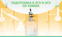 Стенд "Подготовка к ЕГЭ и ОГЭ по химии вариант 2 (9 карманов)" - «globural.ru» - Архангельск