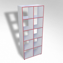 Шкаф открытый многосекционный ТР10 ЛДСП  - «globural.ru» - Архангельск