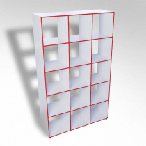 Шкаф открытый многосекционный ТР15 ЛДСП  - «globural.ru» - Архангельск