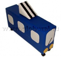 Напольная мягкая игрушка «Троллейбус» каталка - «globural.ru» - Архангельск