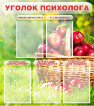 Стенд "Уголок психолога" (вариант 1) - «globural.ru» - Архангельск