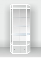 Шестигранная шкаф-витрина с подсветкой - «globural.ru» - Архангельск