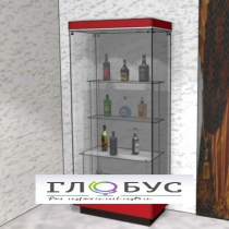 Витрина музейная с фризом и полками - «globural.ru» - Архангельск