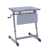 Парта одноместная Nomad V с полиуретановой кромкой регулируемая по высоте - «globural.ru» - Архангельск