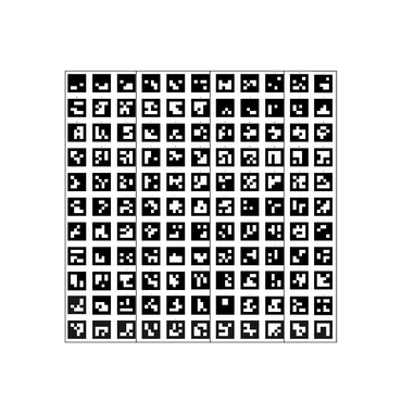 Поле aruco-меток, не бликующая поверхность 101 метка - «globural.ru» - Архангельск