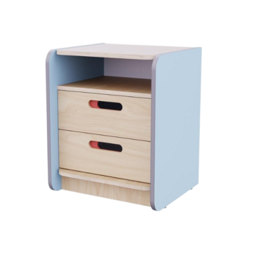 Тумба к письменному столу воспитателя из коллекции «НЕГА» (цвет голубой) - «globural.ru» - Архангельск