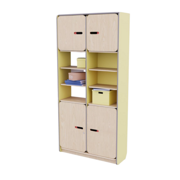 Рабочий стеллаж для воспитателя из коллекции «НЕГА» (цвет желтый) - «globural.ru» - Архангельск