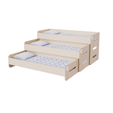 Раздвижная кровать 3 секции в спальную зону из коллекции «НЕГА» (цвет бежевый) - «globural.ru» - Архангельск