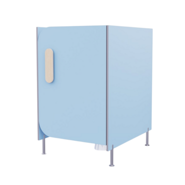 Гигиеническая кабинка из коллекции «НЕГА» (цвет голубой) - «globural.ru» - Архангельск