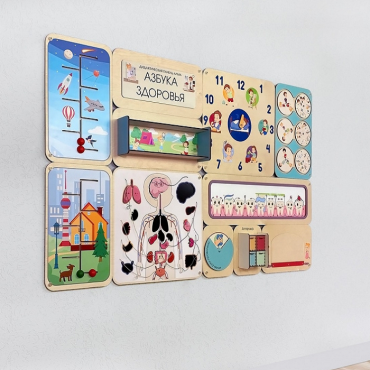 Дидактическая настенная панель «Азбука здоровья» - «globural.ru» - Архангельск