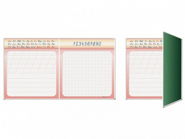 Доска аудиторная меловая, магнитно-маркерная двухэлементная (в клетку, линейку, косую линейку) - «globural.ru» - Архангельск