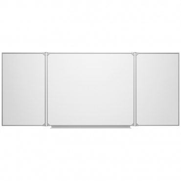 Доска магнитно-маркерная настенная трехэлементная белая полимерная - «globural.ru» - Архангельск