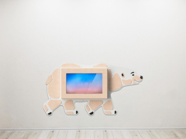 «Медведь» -Декоративная сенсорная панель 32" - «globural.ru» - Архангельск