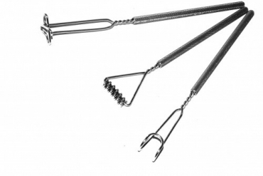 Комплект массажных логопедических зондов "Универсальный" на толстых ручках с накаткой (3 штуки) - «globural.ru» - Архангельск