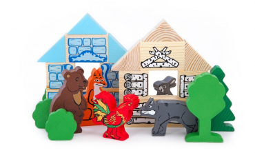 Комплект игрушек для сказкотерапии "Зайкина избушка" - «globural.ru» - Архангельск