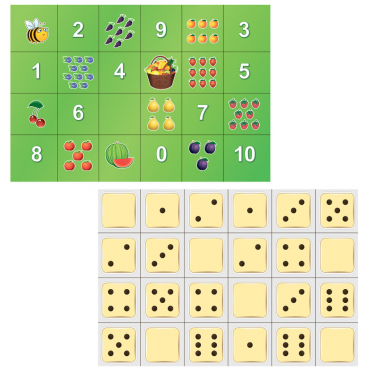 Тематическое поле-маршрутизатор «Фрукты и цифры» / «Точки» для мини-робота Bee-Bot - «globural.ru» - Архангельск