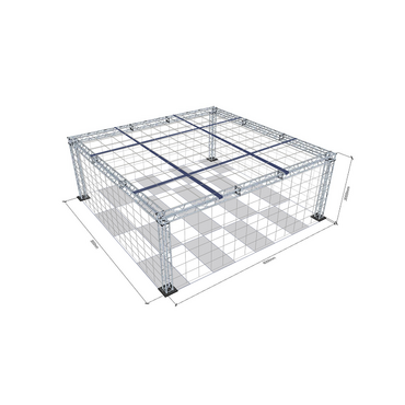 Огражденное пространство с защитной сеткой для безопасного пилотирования 8х8х3м  - «globural.ru» - Архангельск