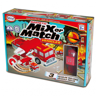 Магнитный конструктор Транспорт "Смешай и собери". Серия Пожарная и спасательная техника. Стартовый набор - «globural.ru» - Архангельск