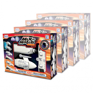 Магнитный конструктор Транспорт "Смешай и собери". Серия Космос Комплект на группу - «globural.ru» - Архангельск