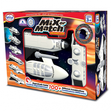 Магнитный конструктор Транспорт "Смешай и собери". Серия Космос   Стартовый набор - «globural.ru» - Архангельск