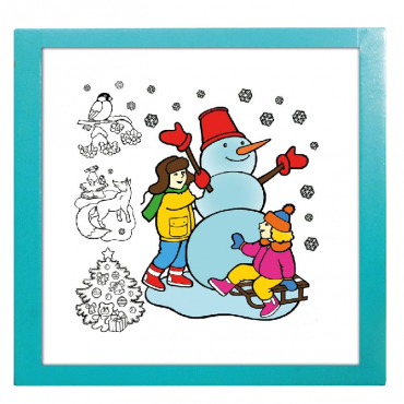 Настенный модуль «Раскраска - 75х75» - «globural.ru» - Архангельск