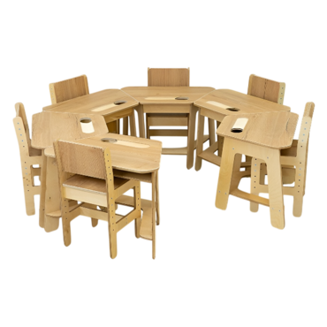 Комплект детских столов и стульев для детей с 3 до 7 лет (6 комплектов) - «globural.ru» - Архангельск