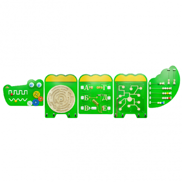 Тактильно-развивающая панель «Крокодил Дилли» - «globural.ru» - Архангельск