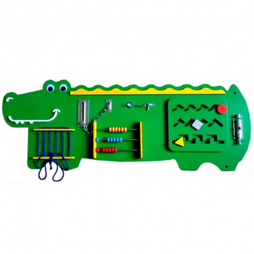 Бизиборд "Зелёный крокодильчик" - «globural.ru» - Архангельск