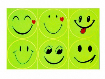 Комплект световозвращающих наклеек "Смайлики" - «globural.ru» - Архангельск