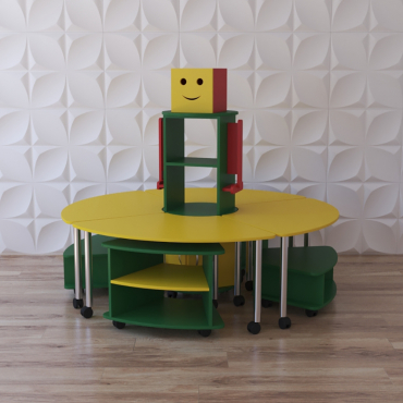 Модульный стеллаж "Весёлый робот" - «globural.ru» - Архангельск