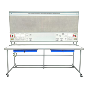 Учебный комплект лабораторного оборудования «Рабочее место электромонтажника» исполнение стендовое, монтажная панель - «globural.ru» - Архангельск