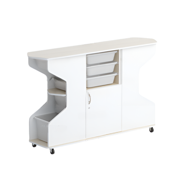 Стеллаж Робик 002 (дуб молочный/белый) - «globural.ru» - Архангельск