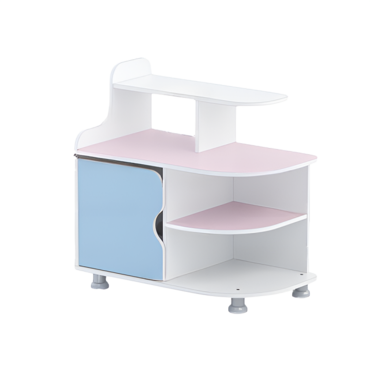 Тумба для пособий (белый/зефир/прибрежный синий)  - «globural.ru» - Архангельск
